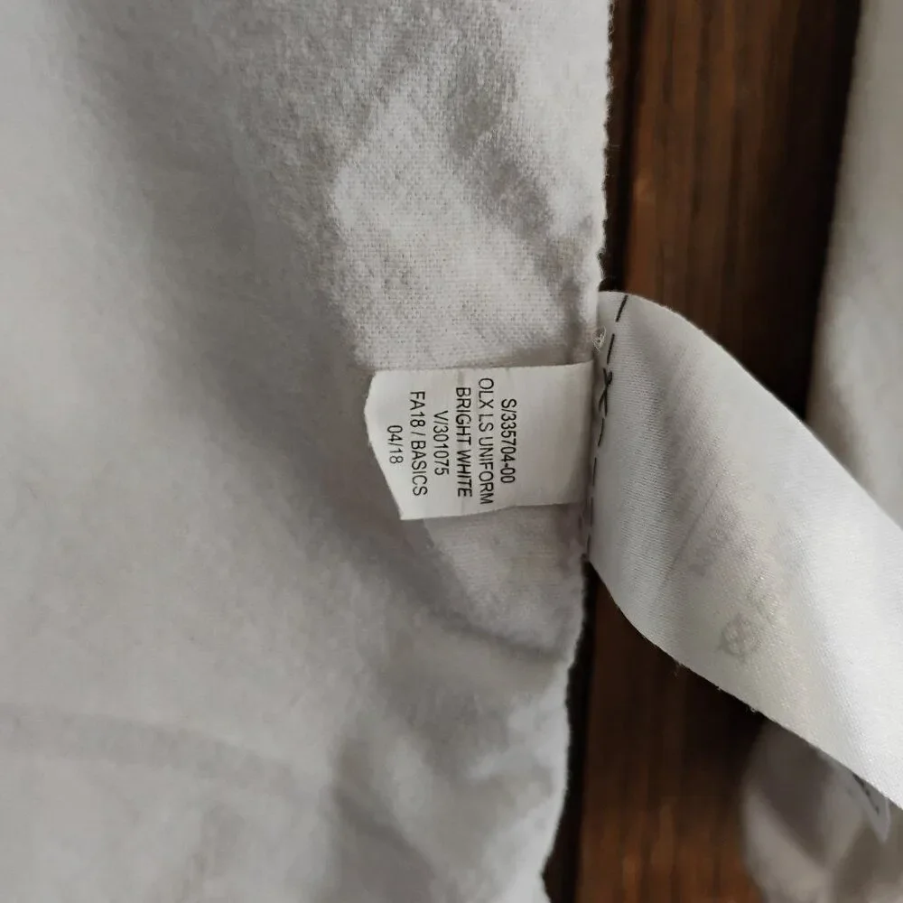 Old Navy White Formal Uniform Button Down Dress Shirt Size Boys Small